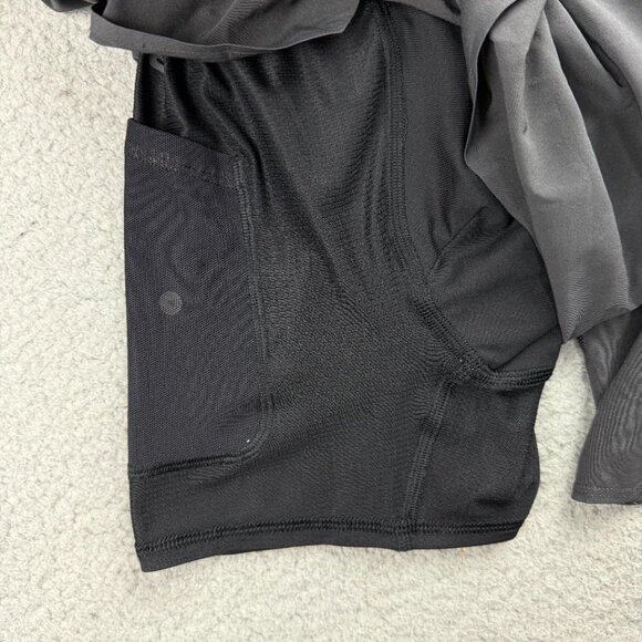 Lululemon Shorts Mens Medium Grey Surge Lined 6" Active Performance Gym M7A99S 2 - Picture 4 of 9